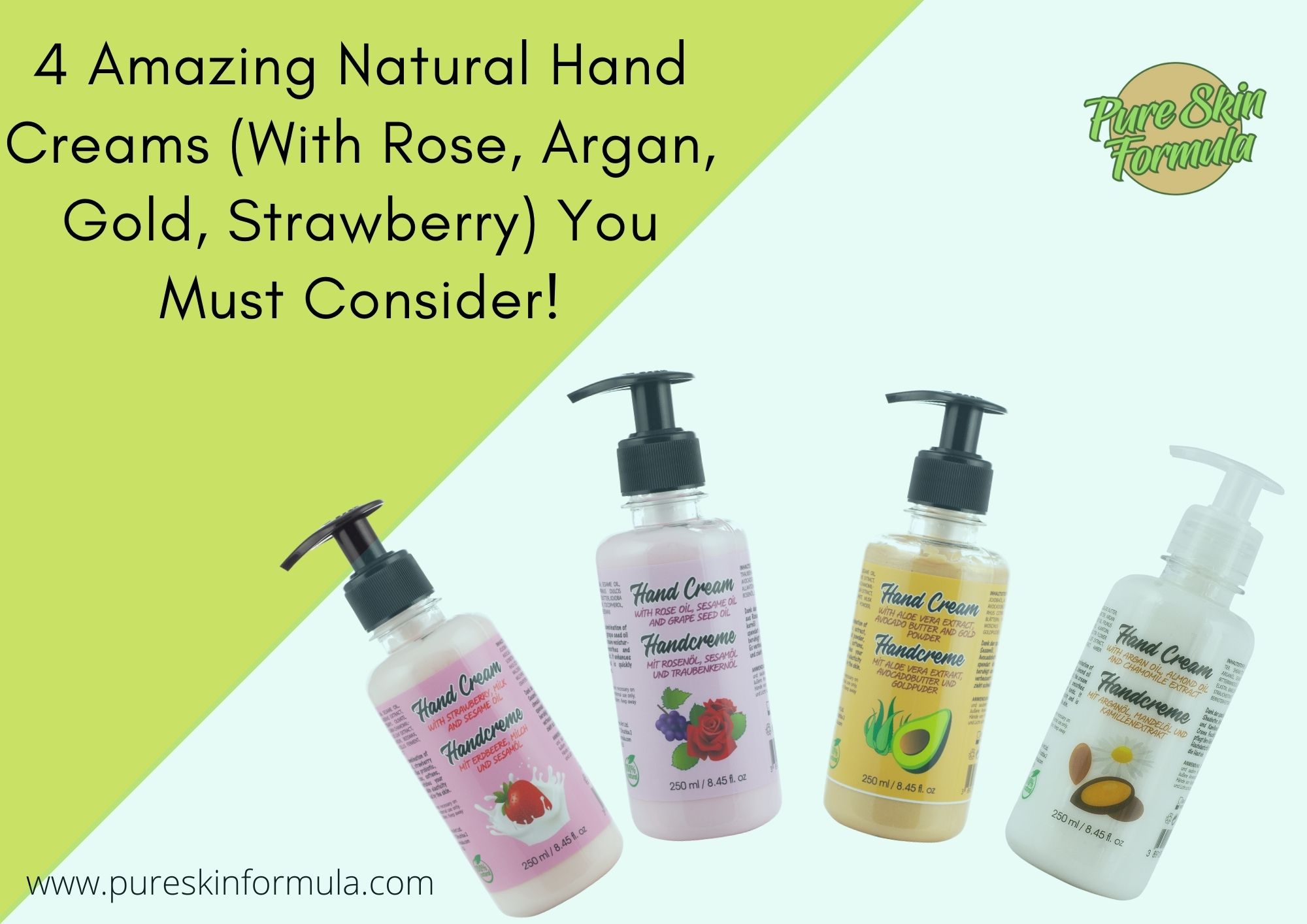 4 Amazing Hand Creams With Rose, Argan, Strawberry, Gold