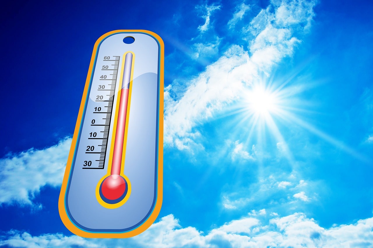 hot sunny weather - thermometer