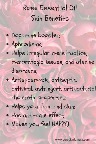 Rose oil skin benefits