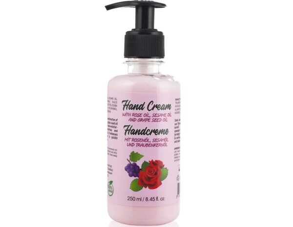 hand cream with rose