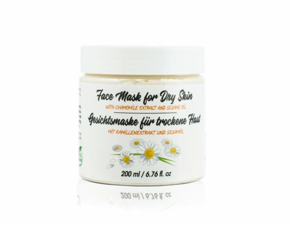 face mask with chamomile