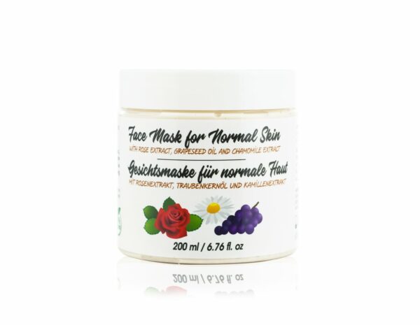 face mask with rose