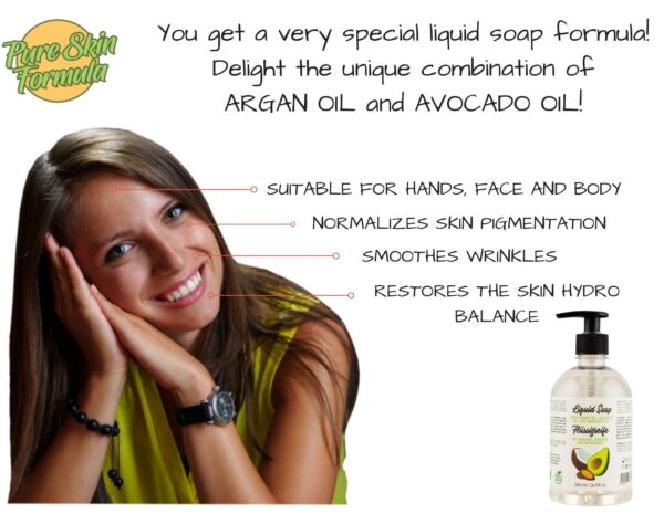 unique formula_liquid soap with argan oil