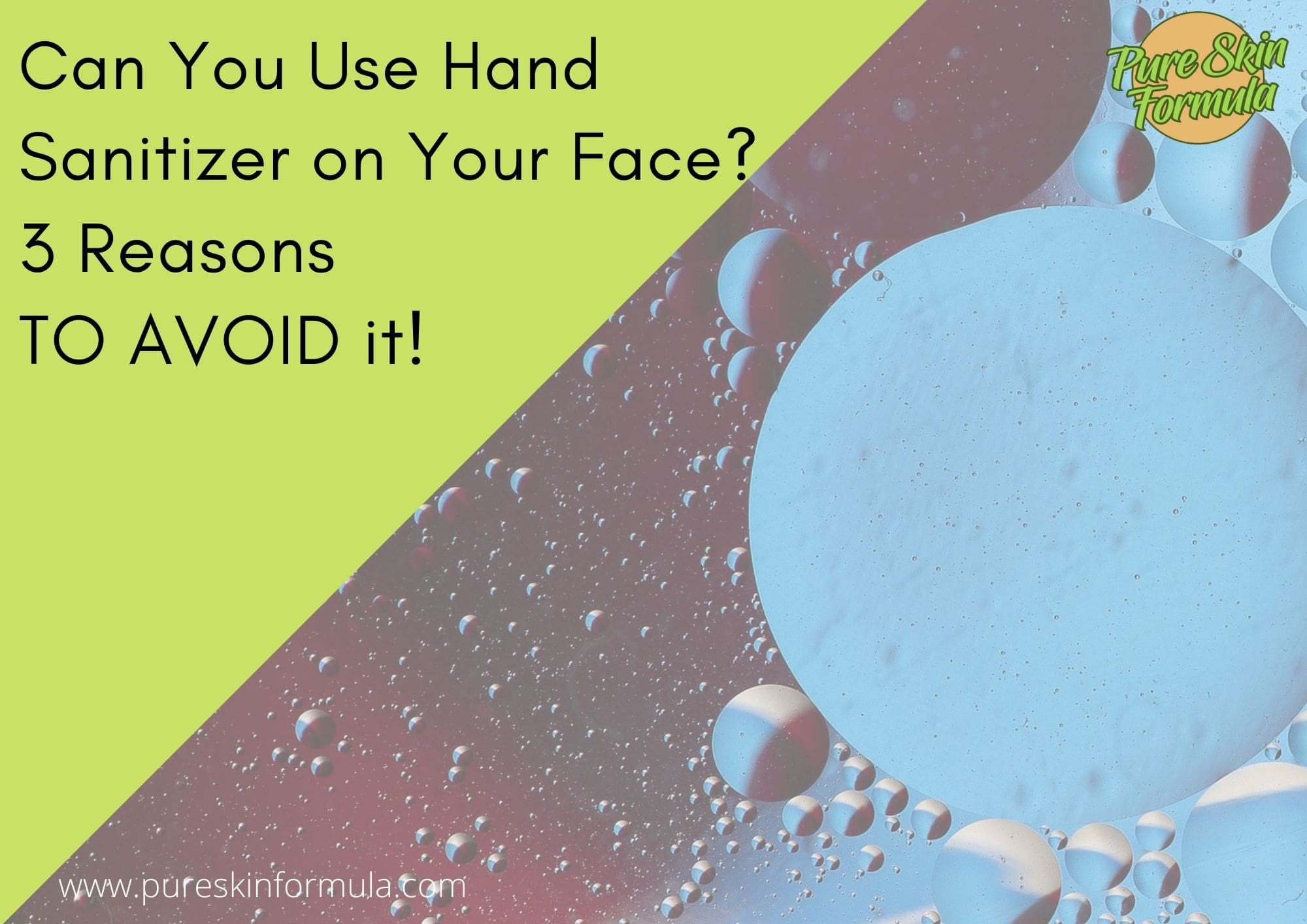 can you use hand sanitizer on your face