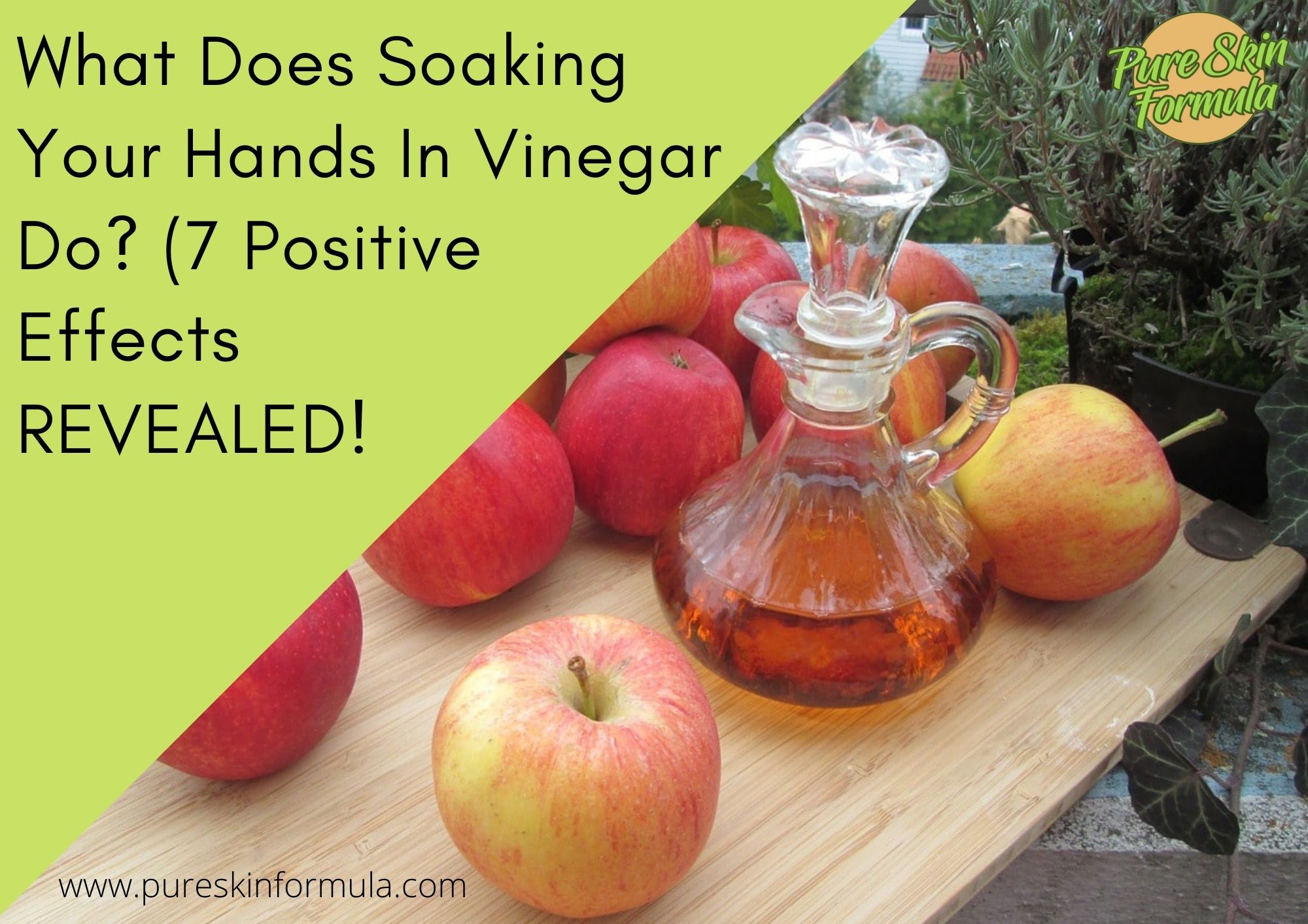 What does soaking your hands in vinegar do