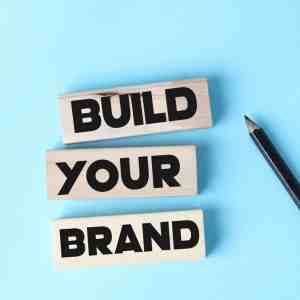 a sign "build your brand"